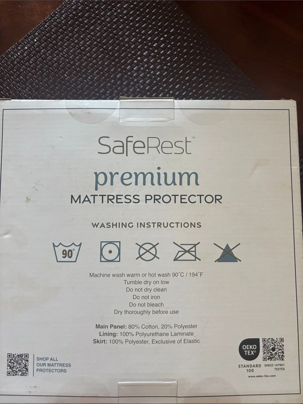 Premium White Mattress Protector - Queen